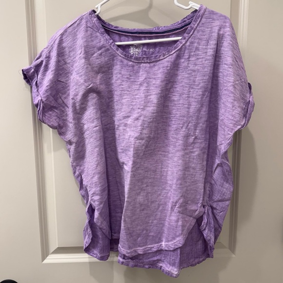 Pilcro Tops - Pilcro Purple Heather Short Sleeve Tee Small Anthropologie Soft